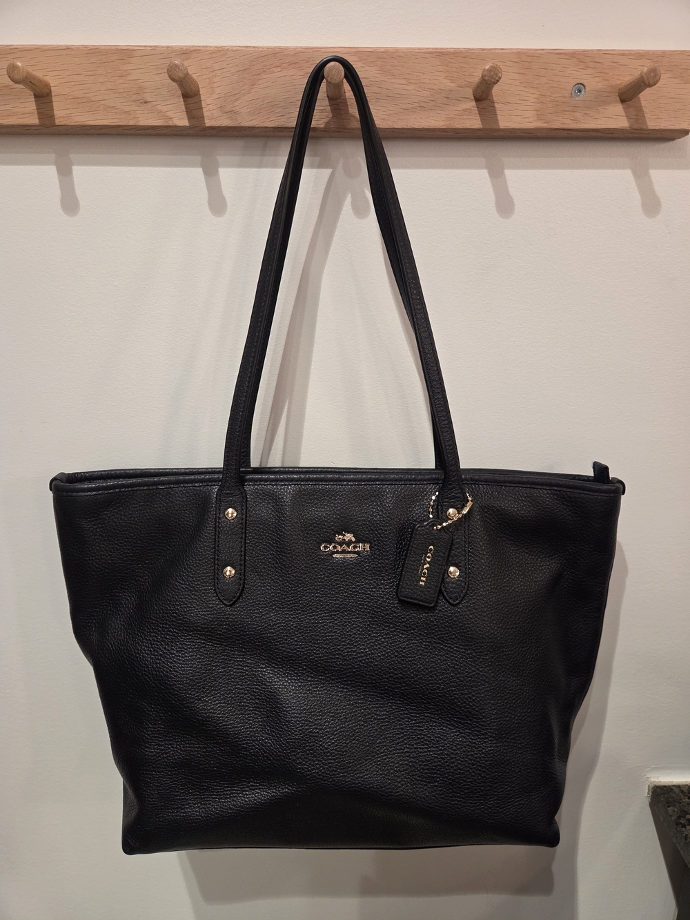 Coach Navy City Tote